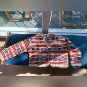 Striped J. Crew Boucle Lady Jacket